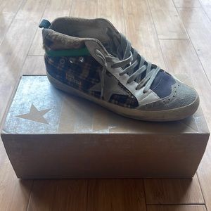 Golden Goose High tops with original box -  and intentionally distressed look.